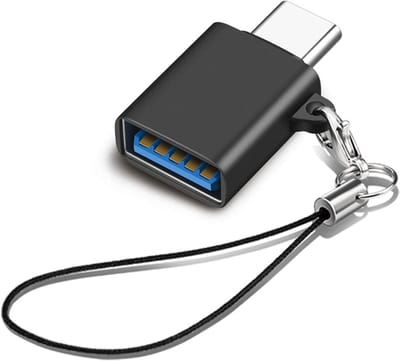 USB C naar USB A Adapter - OTG - USB 3.0 - USB C naar USB A converter - Universele USB Hub zwart - geschikt voor smartphone / tablet en Macbook en Chromebook