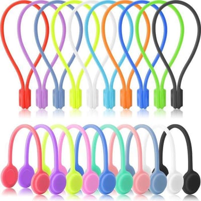 Magnetische Kabelbinders Magnetische Kabelklemmen Herbruikbaar Magnetische Kabelorganisator Siliconen Kabelbinder 147