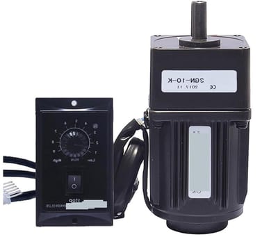 Transmissiemotor AC - Snelheidsregelaar motor - Machines aandrijven - Hoog koppel metaal - 15 W - Zilver