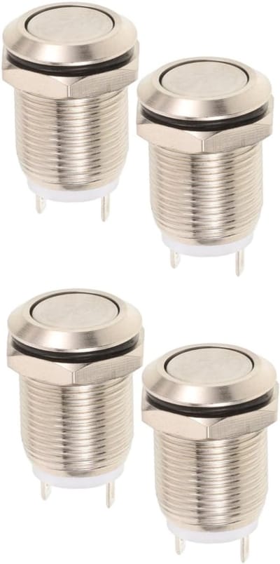 Vervangende Deurbelknoppen - Belpakket Drukknop - Deur Bellen - Vernikkeld Koper - 22x16x8mm - Meerdere Kleuren