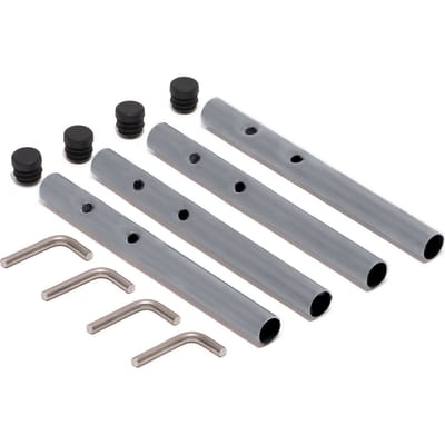 Richard Lampert Verlengstangen voor Eiermann tafelframes - kort (standaard) - silber RAL 9006