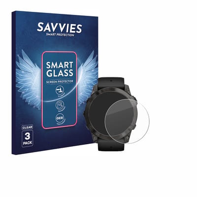 3 Stuks Savvies Screenprotector - geschikt voor Garmin Epix Pro (Gen 2) (51 mm) - beschermfolie glas transparant
