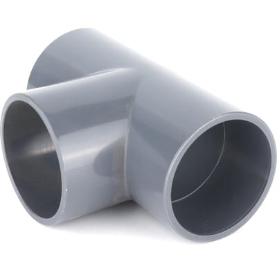 Raccord en T G1‑1 2 PVC Connecteur de Tuyau 3 Voies Adaptateur pour Raccords de Tuyau d'Alimentation en Eau de Jardin Serre