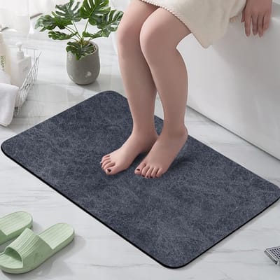 Absorberende en Sneldrogende Badmat voor Douche en Badkuip, Antislip Voetmat 40 x 60 cm (Groen)