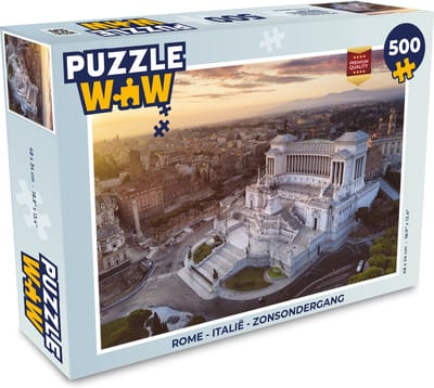 Puzzel Rome - Italië - Zonsondergang - Legpuzzel - Puzzel 500 stukjes
