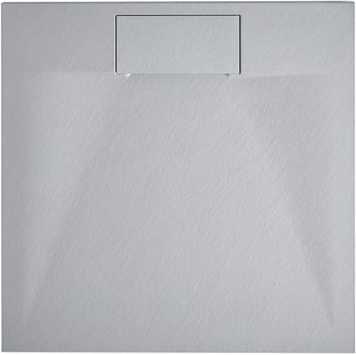 BELIANI AZZURRO - Douchebak - Grijs - 80 x 80 x 3 cm - SMC (kunststof)