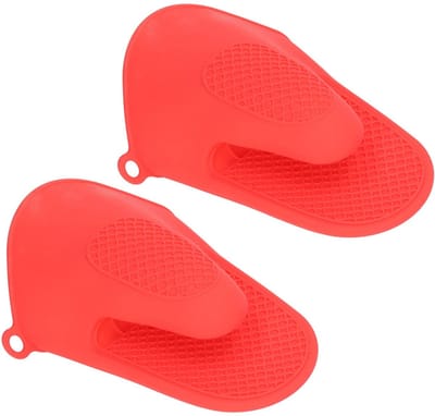 Dailygoody - Siliconen ovenwanten - Hittebestendig - Mini-ovenhandschoenen - Rood - Kookknijpwanten - Veilig en comfortabel - Geschikt voor elke