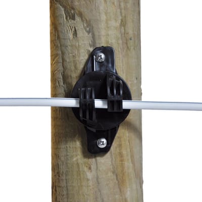 Gallagher W-Isolator Super Zwart (25) - Stevige isolatoren voor hoogwaardige draadafrasteringen