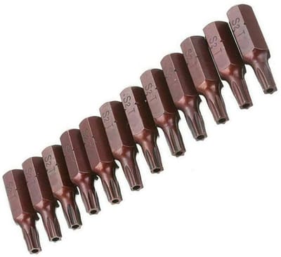 Store_7 - Schroevendraaier Bits Set - 12 Stuks - Magnetische Torx Bits - 1/4 Inch (6.35mm) - S2 Staal - Geschikt voor Professioneel Gebruik - T10