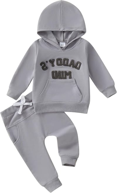 Lange Mouwen Kleding Set voor Baby Jongens, Hoodie en Broek, Comfortabele Outfits voor Pasgeborenen en Peuters, 0-3 Jaar