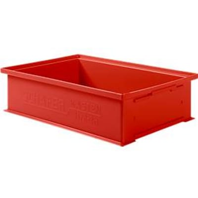 Stapelbak SSI Schäfer 14/6-2H - polypropeen - tot 20 kg - met verzonken greep - L 465 x B 314 x H 120mm - 12L - rood