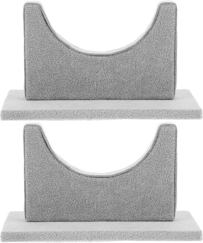 Displayrek Haaraccessoires - Sieradenhouder Organizer - Accessoires Presenteren - Enkele Stabiele Groef - 17x9.5x7.5 cm - Grijs