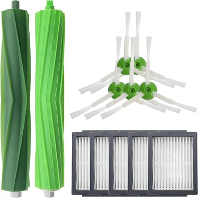 Vervangingsset - Geschikt voor iRobot Roomba I7+ E5 E6 i7, E5, E6, E7 – Borstel Kit – HEPA Filter – 9delige set – Onderhoudsset – Zijborstel - Stofzuiger Vervangingsset
