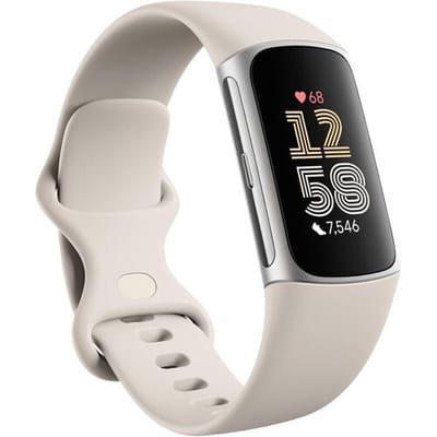 Fitbit Charge 6 fitnesstracker - Porcelain/Silver