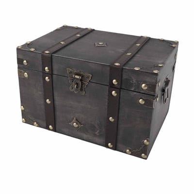 Allecto - Vintage houten opbergdoos - Decoratieve sieradenkist