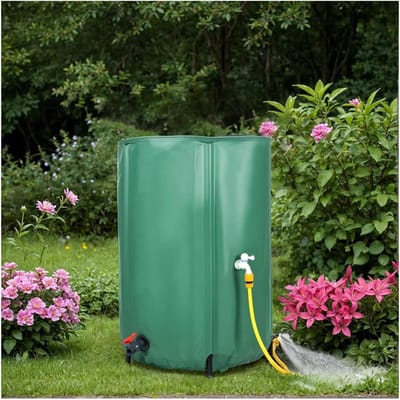 Regenton - Water opslag - Tuin bewateren - Opvouwbaar en stevig - 50 liter - Groen