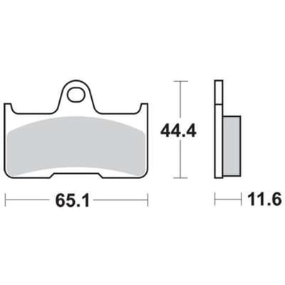Bremsbelagsatz, ohne Straßenzulassung TRW MOTO MCB756RSI