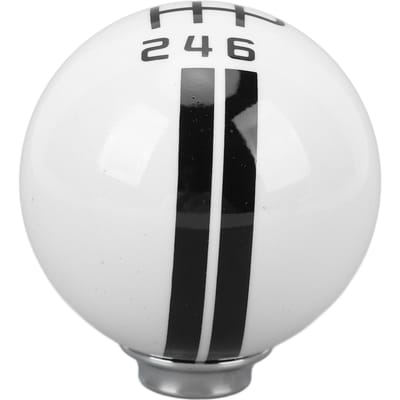 Schakelknop met 3 Adapters Comfortabele Grip 6 Versnellingen voor Shelby GT500 Stijl Schakelpook Ronde Bal voor Mustang 1967 White Black white