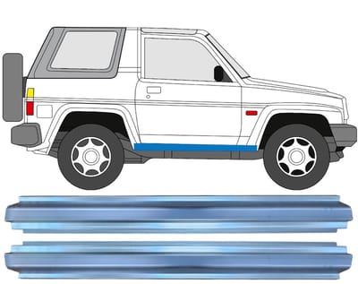 Reparatie dorpel voor Daihatsu Feroza Rocky Fourtrak 1984-1993 / Links = Rechts