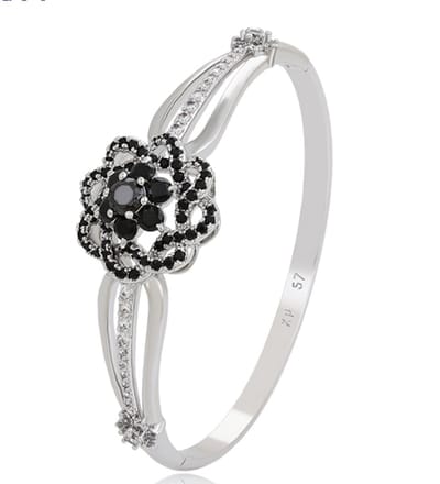 N3 Collecties Geplatineerde imitatiearmband voor Dames