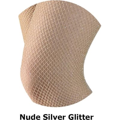 Zomer Dames Mode Goud Glitters Zilver Glitters Visnet Carnaval Panty's Middelhoge Taille Zwart Nude Kleur Mini Klein Medium Groot Gat Big Net beige