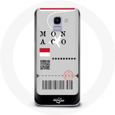 Coque pour Samsung Galaxy A6 2018 Billet d'avion Monaco