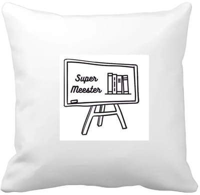 Akyol - super meester Kussen hoes - Meester - meester - leraar - 40 bij 40 cm