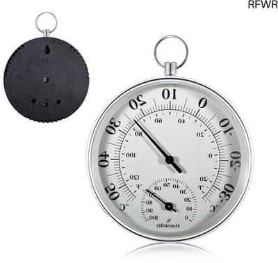 RFWR® Nauwkeurige Thermo-Hygrometer 2-in-1 voor Binnen en Buiten - Temperatuur en Vochtigheid Monitor met Duidelijke Wijzerplaat