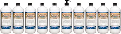 Shampoo Hamam 1 liter met zwarte pomp - set van 10 stuks - voordeelverpakking - haarverzorging