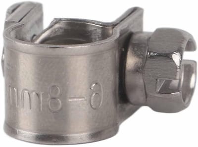 Roestvrije 304 RVS Slangklemmen 10 Stuks, Eenvoudige Installatie voor Lucht, Water en Siliconeslangen (6-8mm)