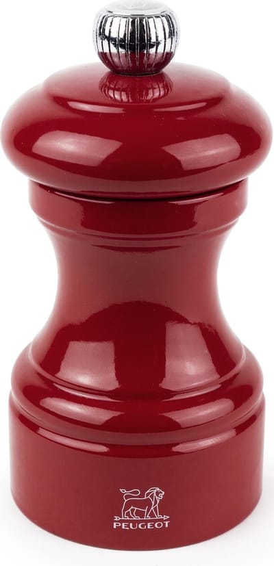 Peugeot Saveurs Peugeot Bistro zoutmolen - 10 cm, passie rood gelakt hout