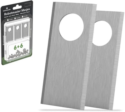 To the South® Universele Robotmaaier Mesjes geschikt voor Honda Miimo HRM 300, 500, 1000, 1500, 1500 Live, 2500, 2500 Live & 4000 Live Staal - 6 stuks