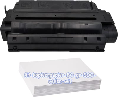 KATRIZ® Huismerk Toner C4182X (HP 82X) – Zwart – 22.000 Pagina’s + Kopieerpapier-A4-80GR-500vellen-wit– Geschikt voor HP Laserjet 8100/8100DN/8100MFP/8100N/ 8150/8150DN/ 8150HN/ 8150MFP/8150N/Mopier 320 |