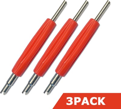 Ventielsleutel - 3 pack - Rood - Autoventiel - Autoventielsleutel - Binnenventielsleutel - Auto - Vrachtwagen - Ventiel demontagesleutel - fietsband - Fietsventiel
