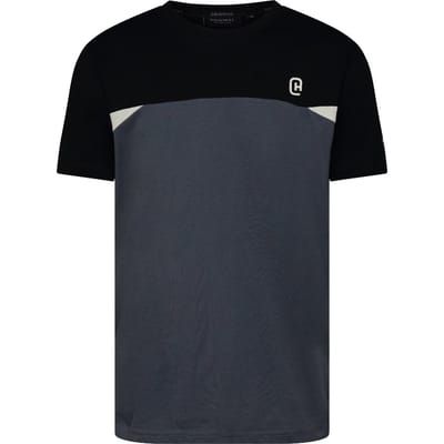 Crosshatch Heren Castlebay Korte Mouw T-Shirt (Slate)