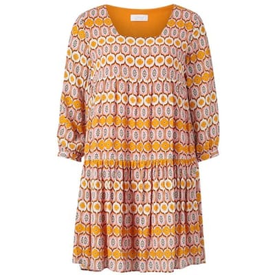 Rich & Royal Printed Dress Pumpkin Größe: 36 | Minikleider Outlet | Damen | Orange