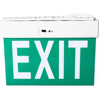 Led Nooduitgangbord Acryl Helder Opvallend Uitgangsbord met Licht voor Gebouw Camera Binnengebruik AC85‑265V