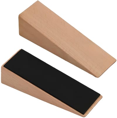 Dailygoods- Deurstopper Antislip - Deurstoppers voor Binnen - Houten Deurstopper - Deurwig - Universele Aanpassing - Robuuste Tractie - Deurmagneet