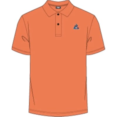 Le Coq Sportif Ess N°1 Korte Mouw Poloshirt Oranje M Man