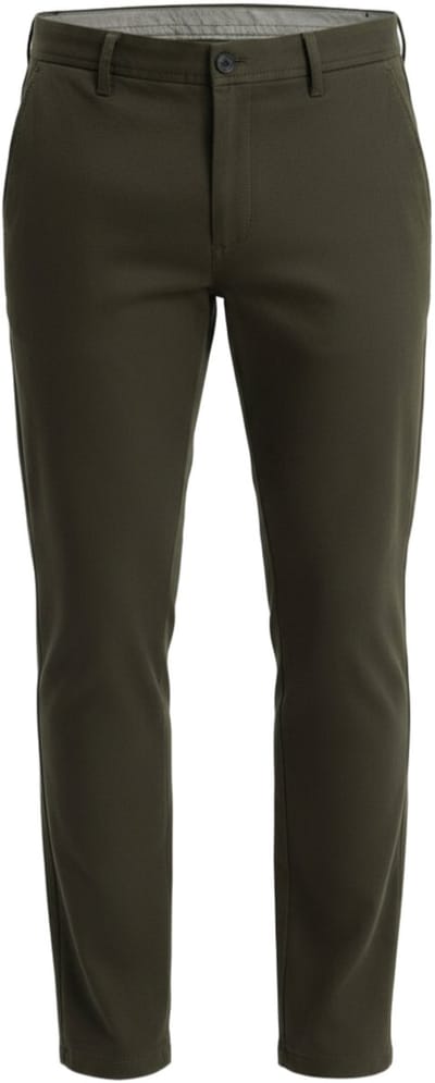 OMBRE Broek - Slim Fit - Katoen - Knopen Groen L