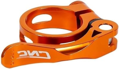 Fietszadelklem - Zadelpenklem - Fietszadel Verstellen - Quick Release - 349 mm - Oranje