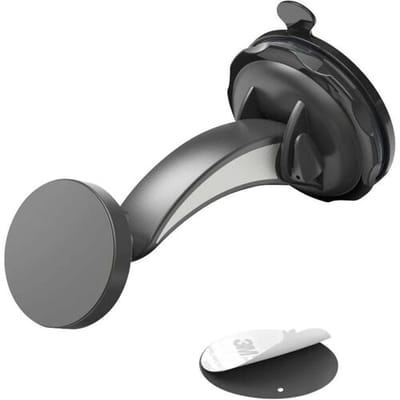 Hama Telefoonhouder voor in de auto Magneetbevestiging, 360° draaibaar Bevestigingswijze (auto): Zuignap