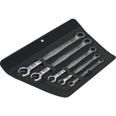 Wera 05020380001 6007 Joker 5 Set 1 Ring-steeksleutelset 5-delig Sleutelbreedte (metrisch) 8 - 19 mm