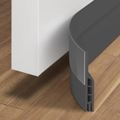 Deurafdichtingsstrip, gloednieuwe geïsoleerde deurafdichtingsstrip, ideaal voor het blokkeren van kou, geluid en vocht (1 meter, grijs)