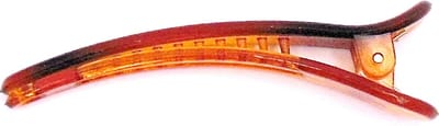 Duckklem transparant bruin