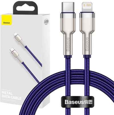 Baseus Usb-C-Kabel Voor Lightning Cafule Pd 20W Voor Iphone 11 12 13 14 1M 20W