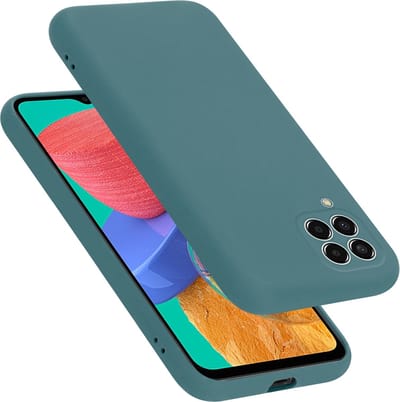 Cadorabo Hoesje geschikt voor Samsung Galaxy M33 5G in LIQUID GROEN - Beschermhoes gemaakt van flexibel TPU silicone Case Cover