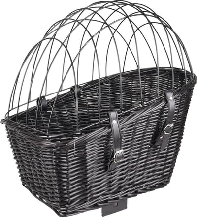 Hondenfietsmand achterop bagagedrager Canna - Zwart - 55 x 35 x 51.5 cm