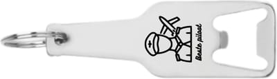 Akyol - piloot flesopener - Piloot - beste piloot - airplane - vliegtuig - cadeau voor de beste piloot - 105 x 25mm