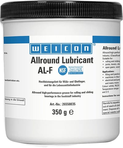WEICON AL-F – Wit voedselveilig vet 350 g – Voor lagers en gewrichten - NSF-goedkeuring